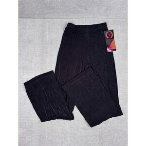 VTG Eurotard Black Dance Pants Medium Straight Leg USA Made NWT